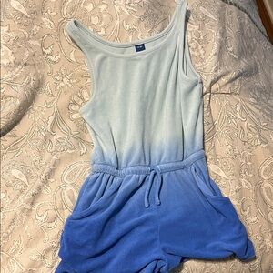 Old Navy Light Aqua Terry Romper